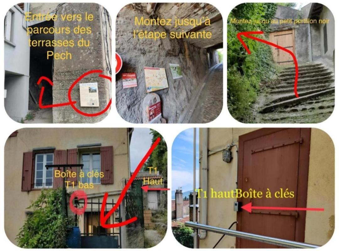 Hebergements Entiers Two Homes T1 Bas Or T1 Haut -Aux Terrasses Du Pech Foix Buitenkant foto